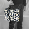 thumbnail image 5 of Lsque Daisy Floral Pattern Laptop Bag – Portable & Slim Single-Shoulder Computer Case with Adjustable Strap, Protective, Lightweight for 13”/14”/15.6” Laptops, 5 of 8