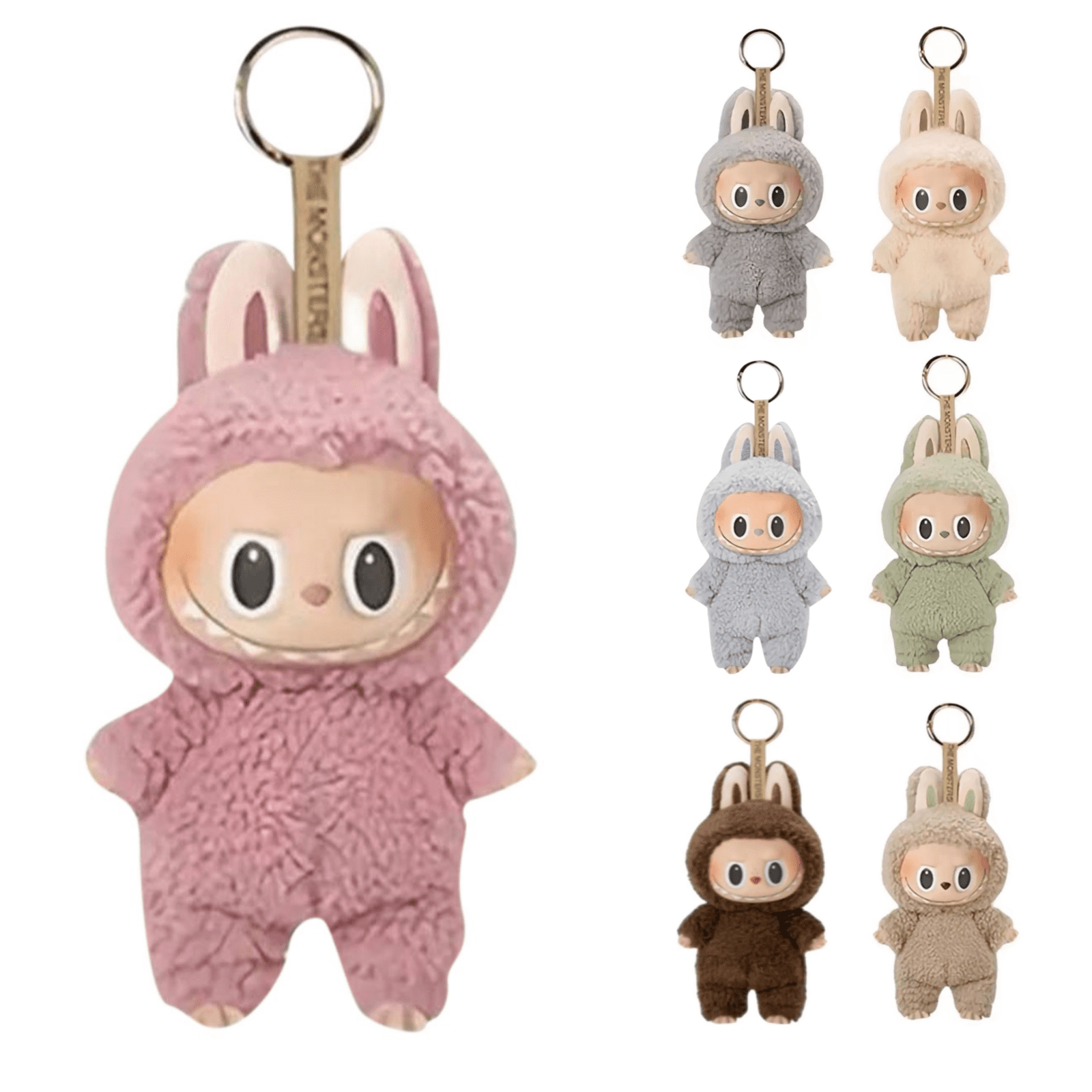 Labubu Keychain , POP MART Labubu Plush Doll Keychain - The