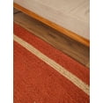 thumbnail image 3 of HAND WOVEN JUTE ECO-FRIENDLY AREA RUGS - 4'x6', Rectangle, Orange, High Pile, Natural Fiber, Handmade Area Rugs for Living Room, Bed Room (J00025), 3 of 10
