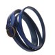 thumbnail image 5 of Pulsera de múltiples capas de moda Hugo Five ps Cuero Azul, 5 of 5