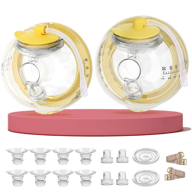 Copas para extractor de leche PUMPMOM-US manos libres compatible con Medela Flex