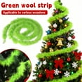 thumbnail image 5 of EclipseJewels Faux Fur Christmas Garland in Lime Green, Fluffy Tree Hanging Decor for Xmas Holiday Indoor Outdoor Party Decoration and Festive Mantel Display, 5 of 5