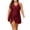 Wine, variant on Women's Plus Size Swimsuit Solid Color Jumpsuit Swimsuit Bikini One Piece for Beach Pool Summer,Black,2XL