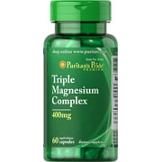 (2 pack) (2 pack) Puritan's Pride Triple Magnesium Complex 400 mg