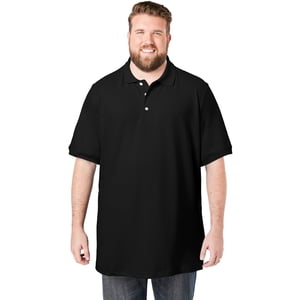 Kingsize Men's Big & Tall Cotton Polo Shirt, Longer Length