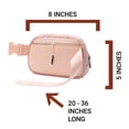 thumbnail image 6 of Boutique Sherpa, Fleece Belt Bag & Fanny Pack - Adjustable, Crossbody Bag, Pink, 6 of 7