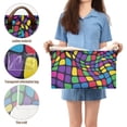 thumbnail image 5 of Yayeee Foldable Storage Basket for Shelves with Handles Waterproof Cloth Bins, Colorful Psychedelic, 5 of 7
