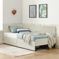 thumbnail image 3 of Jopath Twin Size Upholstered with 2 Storage Drawers,Adjustable Velvet Platform Bed Frame for Living Room Bedroom,Beige, 3 of 13
