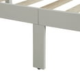 thumbnail image 4 of Euroco Full Platform Bed Wood Frame with Headboard and Footboard for Kids Teens, White, 4 of 10