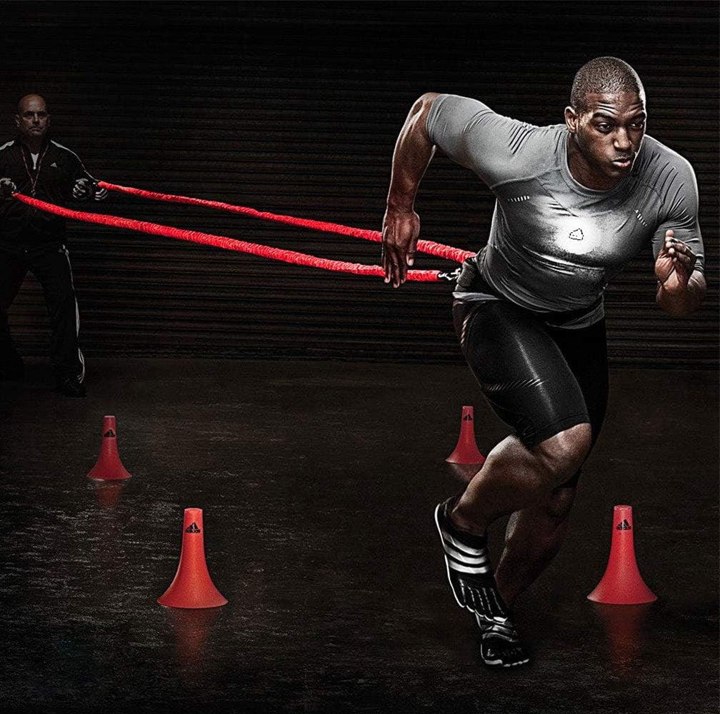 GARENDE Physical Training Resistance Band Resistance Training Rope for Power Agility Red 50lb