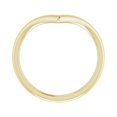 thumbnail image 2 of 14k Yellow Gold Polished Contour Band Size 7 Ring for Women and Men - 2.3 Grams, 2 of 2