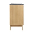 thumbnail image 4 of Modway Soma 36" Modern Wood Bathroom Vanity with Adjustable Shelf in Oak/Black, 4 of 16