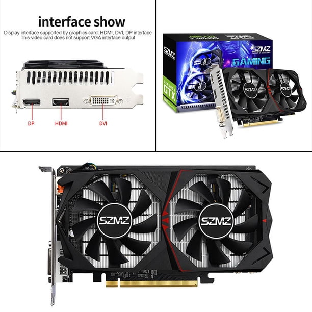 de Video GPU , con Ventiladores Axiales, Ventilador de Congelación de Control de Ventilador Activo de Enfriamiento, para Computadora 1 4 GB Soledad Tarjetas gráficas