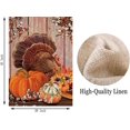 thumbnail image 4 of Vintage Thanksgiving Turkey Decorative House Flag Autumn Pumpkin Sunflower Yard Lawn Outside Decor Thanksgiving Party Harvest Fall Holiday Farmhouse Outdoor Home Decoration Double Sided 28x40 Inch, 4 of 5