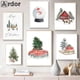 thumbnail image 3 of Cuadro sobre lienzo de árbol de Navidad para decoración del hogar, carteles nórdicos e impresiones, imagen de pared para habitación de bebés y niños, ciervo, camión, zorro, arte de pared, regalo, 3 of 4