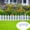 B 1Pcs, variant on Mareep 1Pcs White Plastic Garden Fence with Ground Stakes, 7.78*6.92in Decorative Mini Fence for Flower Beds, Outdoor Yard Border, Lawn Edging, and Small Animal Protection for Patio and Garden Decor