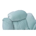 thumbnail image 5 of Oversized Modern Lazy Chair with Ottoman, Accent Contemporary Lounge Fabric Chair with Steel Frame, Upholstered Single Sofa Chair with Arm & Side Pocket, Leisure Sofa Chair, 5 of 8