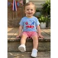 thumbnail image 3 of BemeyourBBs Toddler Baby Boy 4th of July Outfit Patriot Fourth of July Independent Day Summer Clothes American Flag in Truck Short Sleeve T-Shirts and Plaid Shorts Toddler Boys 2 Piece Summer Outfit, 3 of 9