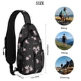 thumbnail image 5 of Floral Crossbody Sling Backpack for Womens Causal Sling Bag with Adjustable Shoulder Straps for Travel Hiking Chest Bag Daypack Anti-theft Purse, 5 of 6