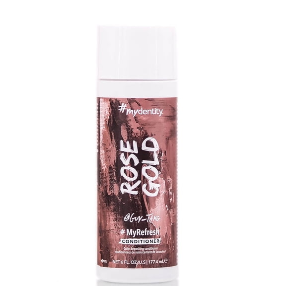 Rose Gold , Guy Tang #MyRefresh Color Depositing Conditioner (6 oz) hair beauty, Pack of 1 w/ Sleekshop Pink Comb