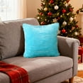 thumbnail image 6 of Tuvgenk Decorative Pillow Covers Stain Protection Blue 17x17 Pillow Covers Fluf Square Decorative Cotton Sofa Pillow Covers, 6 of 7