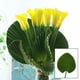 thumbnail image 5 of Hoja artificial rosa, , hojas de 65 , follaje tropical para arreglos florales, hogar, boda,, 5 of 8