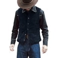 thumbnail image 1 of Traje de hombre, chaleco casual, chaleco con cuello en V, vestido formal informal ajustado para negocios, estilo retro, 1 of 6