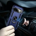 thumbnail image 4 of Decase Compatible with Google Pixel 9 / 9 Pro Case+1-Pack Tempered Screen Protector, Military Grade Drop Protection Cover with 360° Rotating Kickstand, Heavy Duty Shockproof Phone Case,Blue, 4 of 6