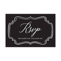 Koyal Wholesale 56-Pk RSVP Postcards for Wedding Art Deco Cardstock Response Reply Cards, "4 x 6"