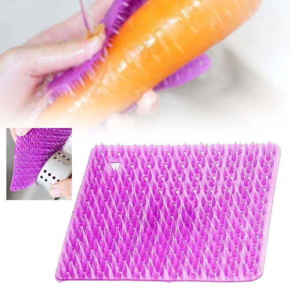 PLJFXXM Vegetable Cleaning Brushes, 3.93'' Upgraded Flexible Durable Potato Carrot Brush Scrubber For Multi Usages And Veggie Scrubber And Veggie Cleaner For Home Kitchen Gadgets
