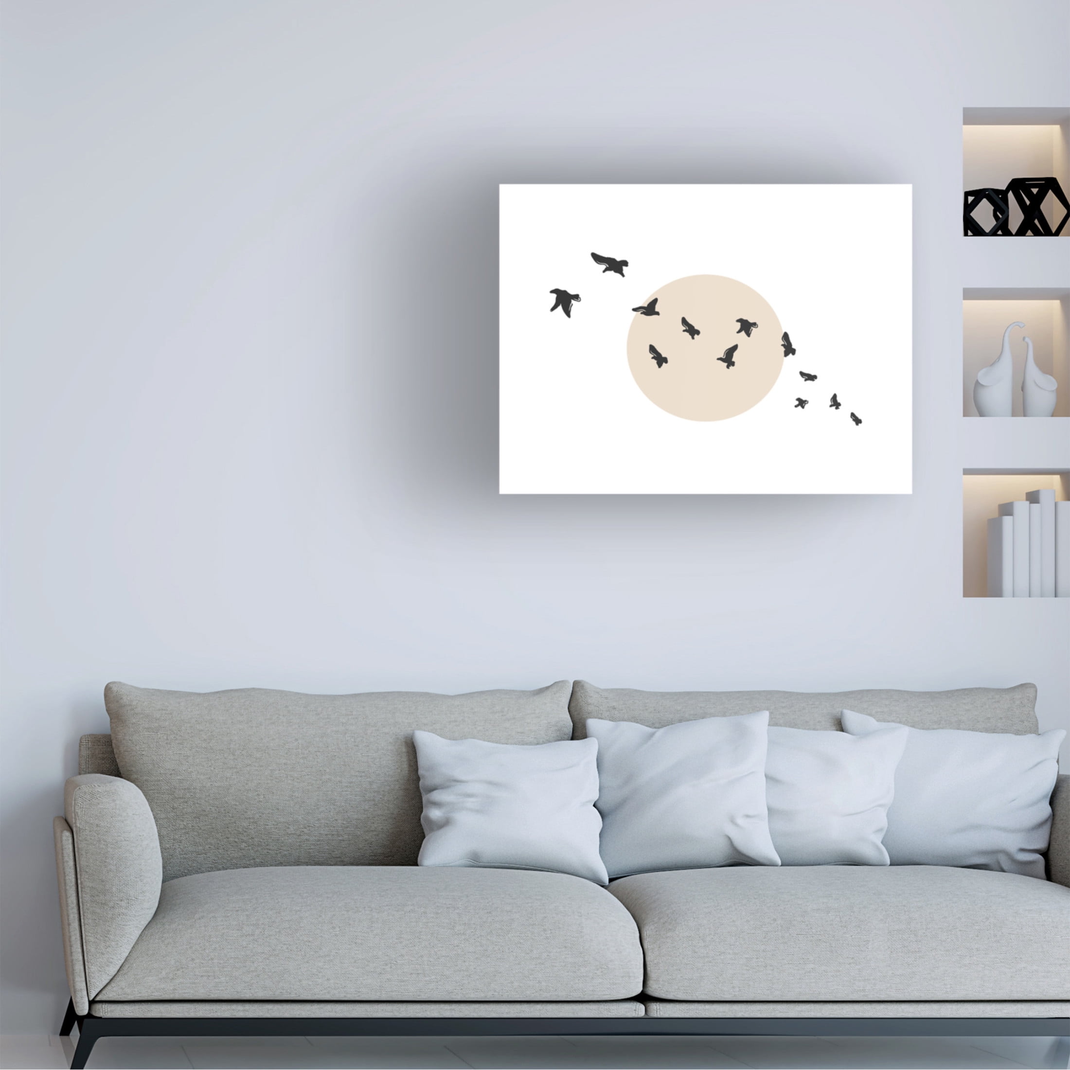 Trademark Fine Art Beth Cai Flock Canvas Wall Art