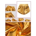 thumbnail image 4 of KVPLBQFD Faux Leather Metallic Shorts for Girls Shiny Dance Outfits Atletic Shorts Kids Trendy Cheerleader Gymnastics Shorts Summer Casual Clothes, 4 of 4