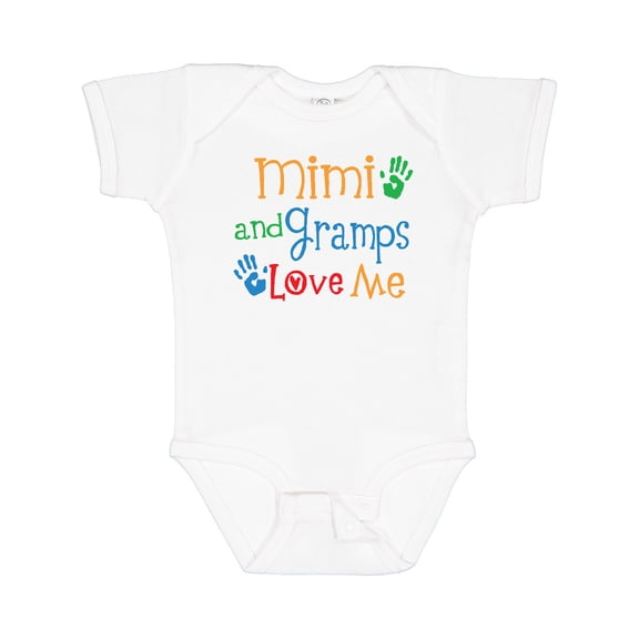 Inktastic Mimi and Gramps Love Me Boys or Girls Baby Bodysuit