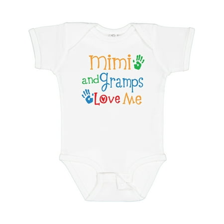

Inktastic Mimi and Gramps Love Me Gift Baby Boy or Baby Girl Bodysuit