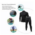 thumbnail image 7 of YUSHOW Thermal Underwear Base Layer Compression Set for Men Long Sleeve Top & Long John, 7 of 7
