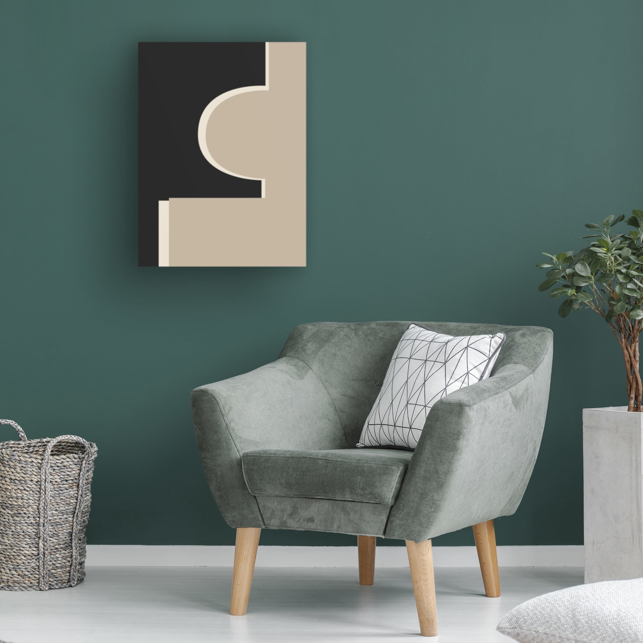 Trademark Fine Art Elena Ristova Abstract Graphic Shapes Canvas Wall Art
