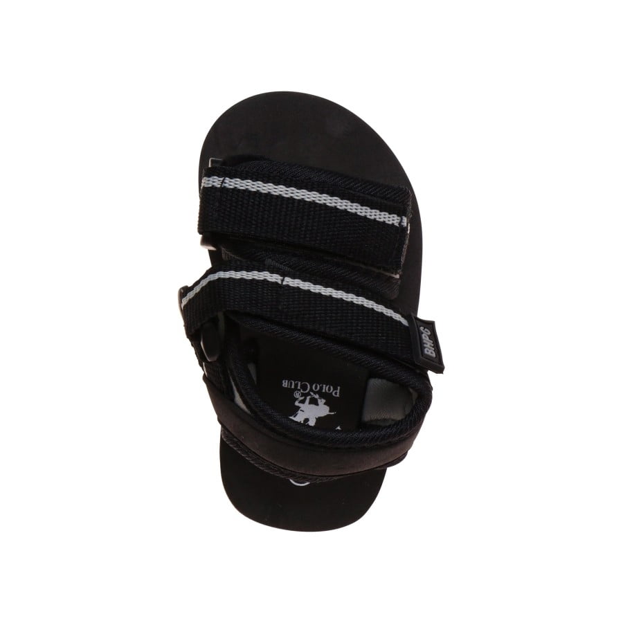 Beverly Hills Polo Club Toddler Sport Sandals for Little Boys Is A Perfect Pick for Family Outings, Black  Grey, 10