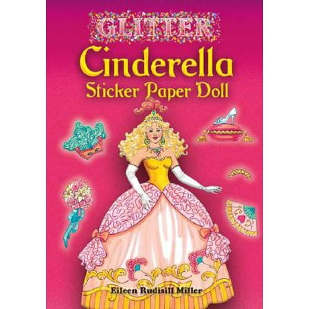 Glitter Cinderella Sticker Paper Doll
