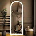 thumbnail image 3 of BEAUTYPEAK 68"x26" LED Arched Full Length Mirror Freestanding Full Body Mirror, 3 of 7