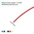 thumbnail image 2 of 26 Gauge Hookup Wire 1.5m/5ft 26AWG Flexible Electrical Wire Tinned Copper Stranded 6 Color, 1.5mm, 2 of 5