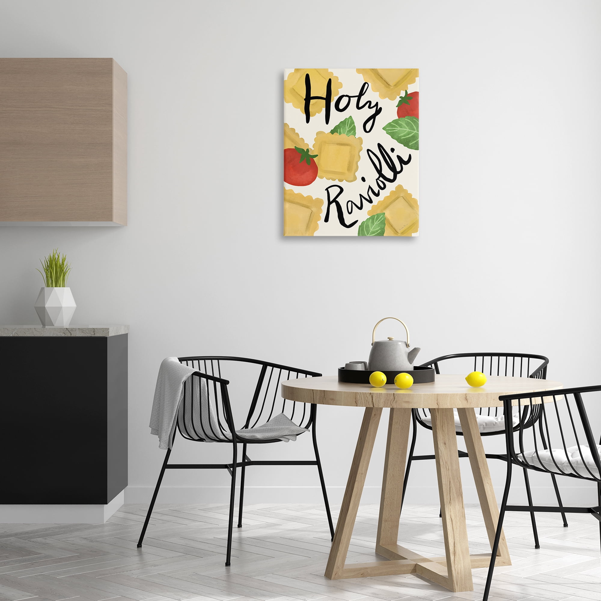 Stupell Industries Funny Holy Ravioli Food & Beverage Painting Gallery Wrapped Canvas Art Print Wall Art, 24 x 30