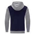 thumbnail image 3 of Larisalt Zip Up Hoodie Men,Men's Sherpa-Lined Full-Zip Hooded Sweatshirt Navy,XXL, 3 of 5