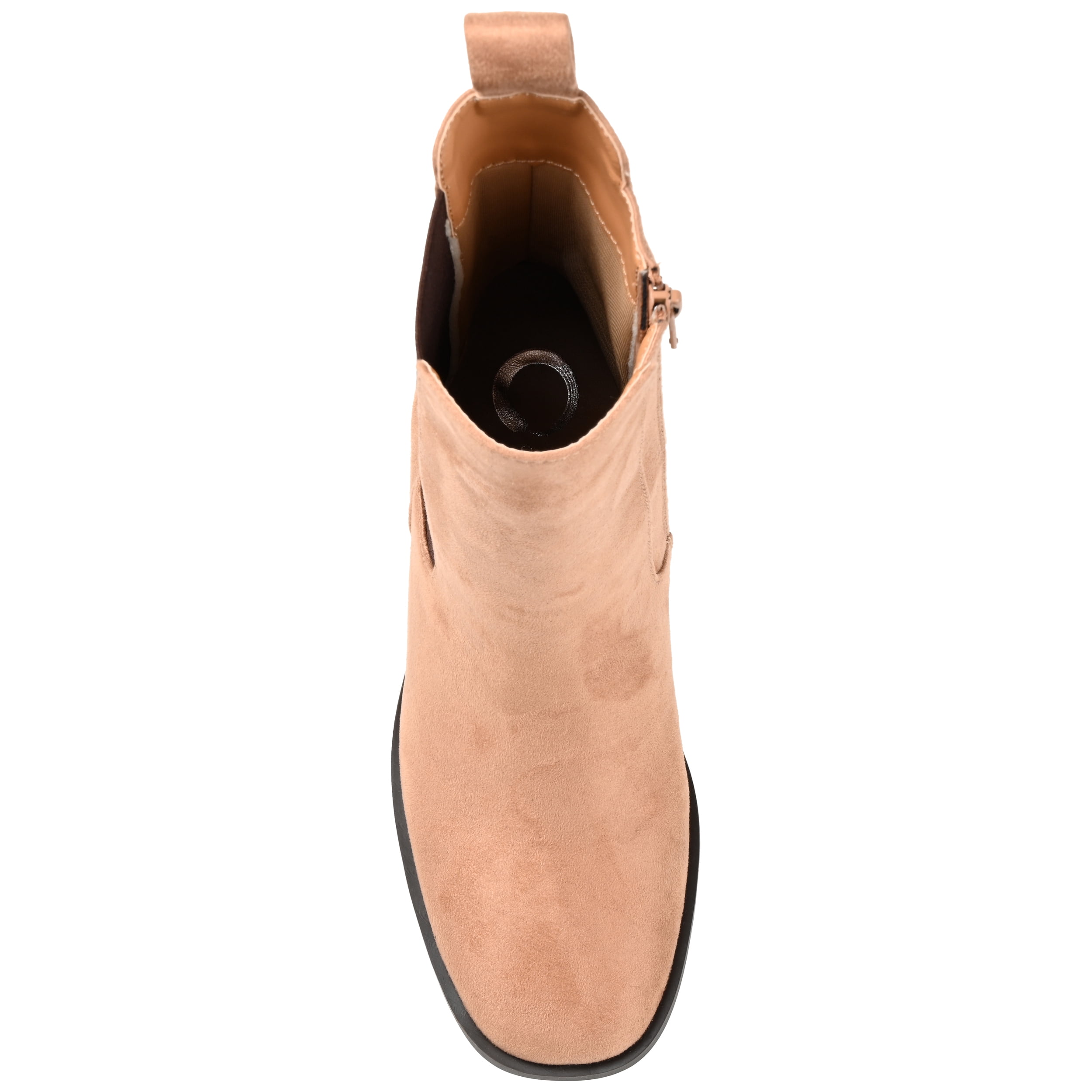Journee Womens Kaydia Square Toe Stacked High Ankle Booties