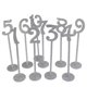 thumbnail image 5 of 20pcs Silver Wooden Table Numbers with Holder Base for Wedding Reception or Home Decor, 5 of 5