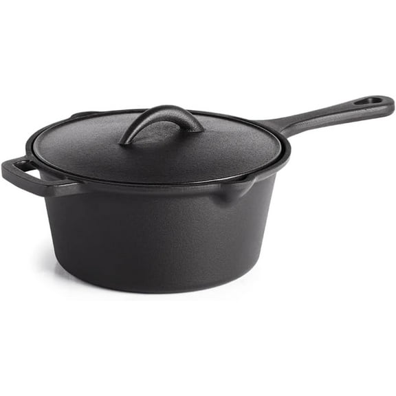 Cast Iron Sauce Pan with Lid