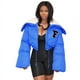 thumbnail image 3 of Chaqueta informal de algodón con cuello alto pequeño y bordado de color sólido a la moda para mujer, 3 of 6