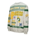 thumbnail image 2 of Men's Mitchell & Ness  Heather Gray Green Bay Packers All Over Print Vintage Fleece Crewneck Sweatshirt, 2 of 3
