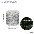thumbnail image 3 of Tyidzon 32.8 Feet Christmas Tree Beaded Garland Plastic Pearl Strands Chain Artificial Pearls Beads Trim Garland for Xmas Tree Holiday Wedding Diy Decoration Supplies, 3 of 5