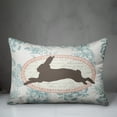 thumbnail image 3 of Creative Products Vintage Florals Rabbit 14x20 Spun Poly Pillow, 3 of 3