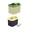 thumbnail image 1 of 2x Cat Water Fountain Feeder Black With Accessory And Green Banmo, 1 of 5